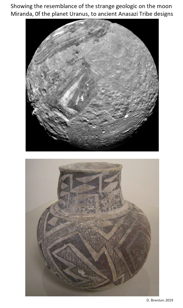 Miranda Moon Of Uranaus Has Geological Landmark That Matches Ancient Anasazi Tribe Geometric Pottery Designs